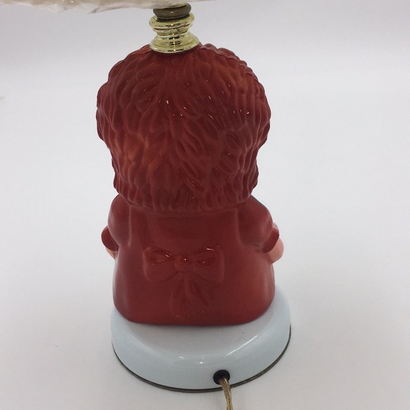 Rare Vintage 1982 Raggedy Ann Nursery or Child's Table Lamp With Shade 15” - Picture 7 of 15